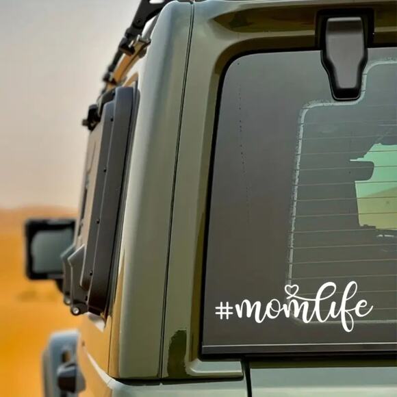 Mom Life Car Decal White Vinyl Decal Sticker For Car Truck Van Wall Laptop - Picture 4 of 5